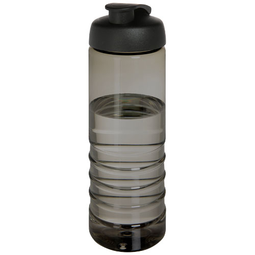 Bouteille sport personnalisable 750 ml Ocean Plastic H2O Active® Charbon et Noir